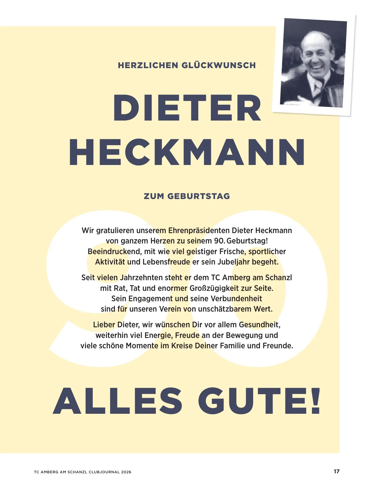 Würdigung Dieter Heckmann